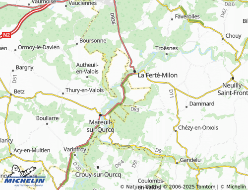 MICHELIN-Landkarte Bourneville - ViaMichelin