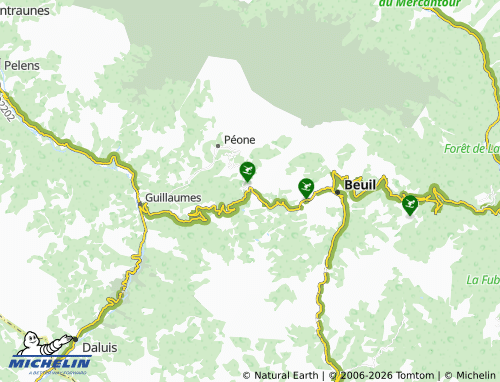 MICHELIN Valberg map - ViaMichelin