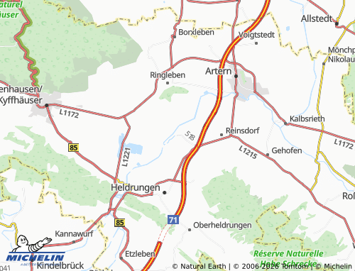 MICHELIN Bretleben map - ViaMichelin