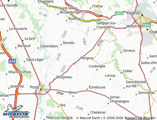 Mapa MICHELIN Pérignac - ViaMichelin