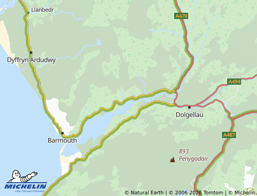 Mappa MICHELIN Bontddu - ViaMichelin