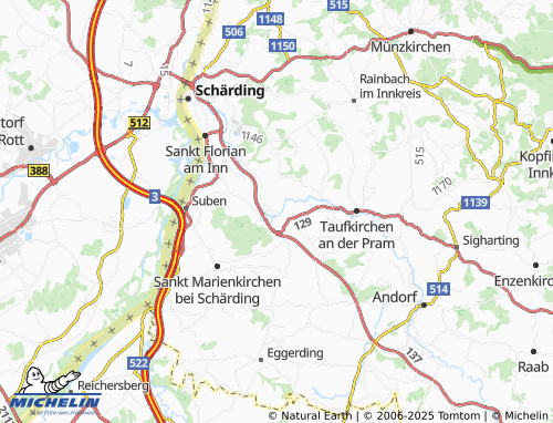 MICHELIN Allerding map - ViaMichelin