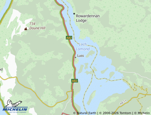 Mappa MICHELIN Luss - ViaMichelin