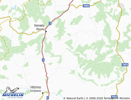 MICHELIN Gabritsa map - ViaMichelin
