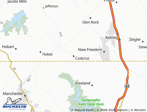 Mappa MICHELIN Codorus - ViaMichelin