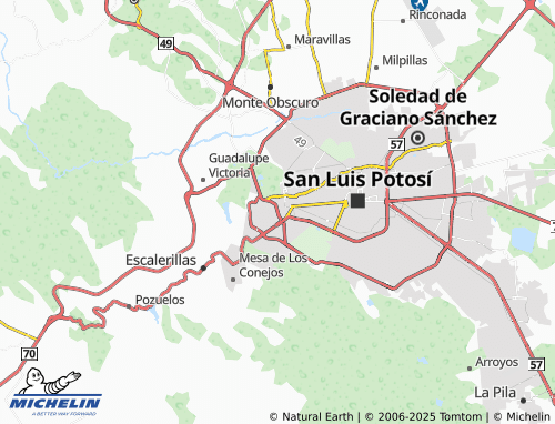 MICHELIN Lomas Tercera Sección map - ViaMichelin