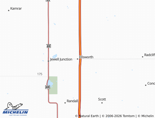 Mappa MICHELIN Ellsworth - ViaMichelin