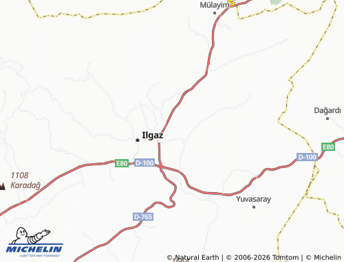 MICHELIN Bükçük map - ViaMichelin