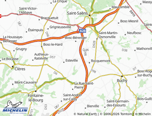 MICHELIN Critot map - ViaMichelin