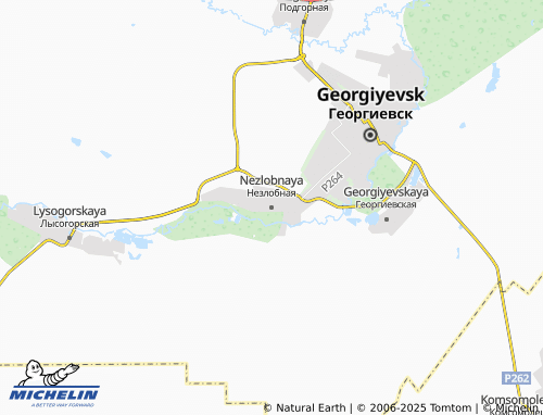 MICHELIN Nezlobnaya map - ViaMichelin