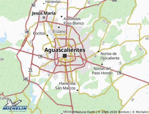 Mapa MICHELIN Jardines de la Cruz - ViaMichelin