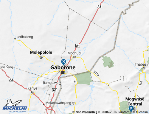MICHELIN Kgatleng map - ViaMichelin