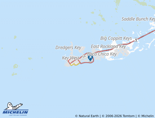 Carte MICHELIN Key West - ViaMichelin