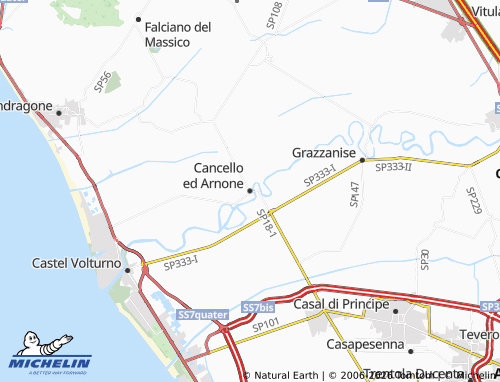 Mapa MICHELIN Cancello ed Arnone - ViaMichelin