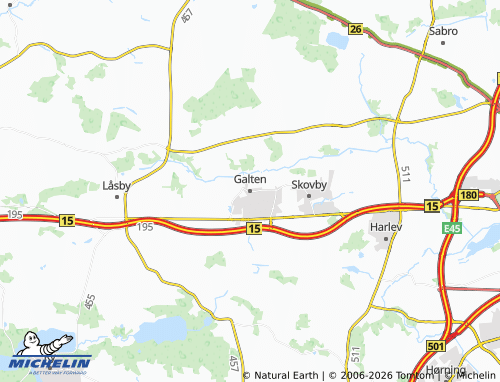 Mappa MICHELIN Galten - ViaMichelin