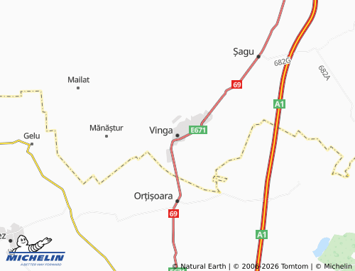 Mapa MICHELIN Vinga - ViaMichelin