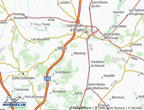 Mapa MICHELIN Mazeray - ViaMichelin