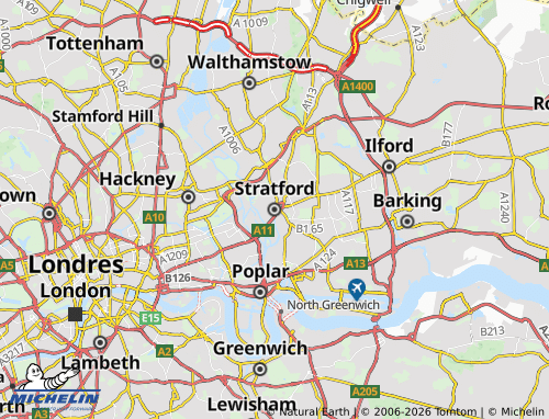 Mappa MICHELIN Stratford - ViaMichelin