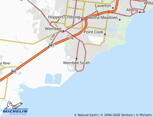 Mapa MICHELIN Werribee South - ViaMichelin