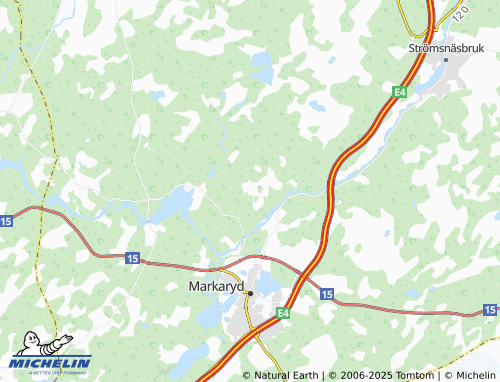 MICHELIN Yttre Gällareböke map - ViaMichelin