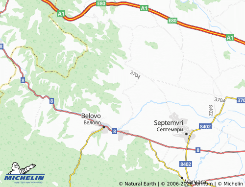 Mapa MICHELIN Akandzhievo - ViaMichelin