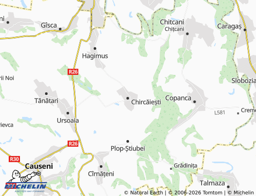 MICHELIN Chircăiești map - ViaMichelin