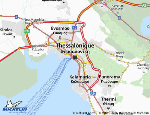 Mapa MICHELIN Tesalónica - ViaMichelin