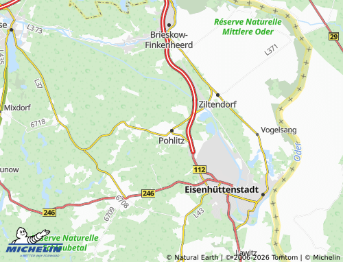 Kaart MICHELIN Pohlitz - ViaMichelin