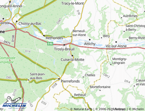 Mapa MICHELIN Cuise-la-Motte - ViaMichelin