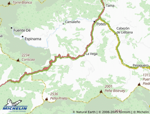 MICHELIN Bores map - ViaMichelin