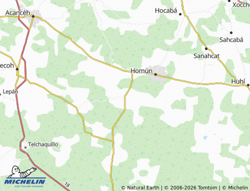 MICHELIN Chunkanán map - ViaMichelin