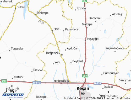 MICHELIN-Landkarte Aydoğan - ViaMichelin