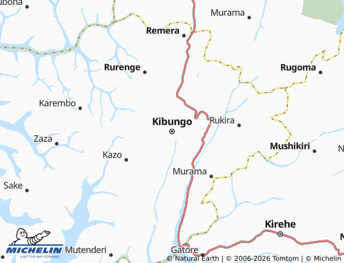 Mappa MICHELIN Kibungo - ViaMichelin
