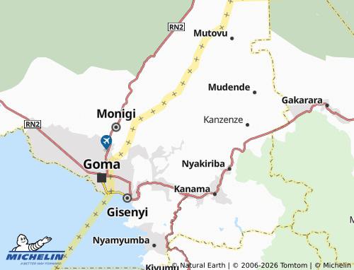 MICHELIN-Landkarte Kinyanzovu - ViaMichelin