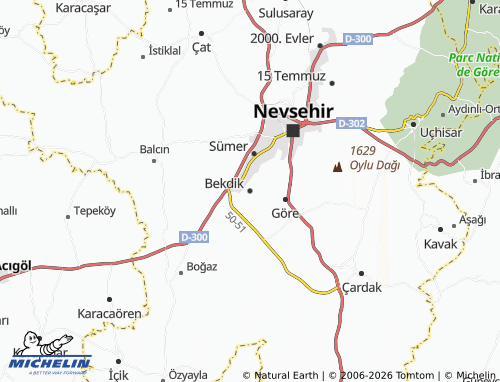 MICHELIN Bekdik map - ViaMichelin