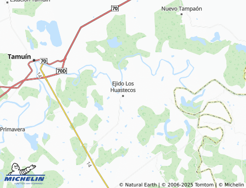 MICHELIN Potosinos map - ViaMichelin