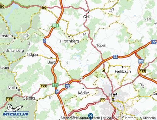 Carte MICHELIN Joditz - ViaMichelin