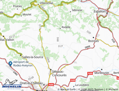 Kaart MICHELIN Bezonnes - ViaMichelin