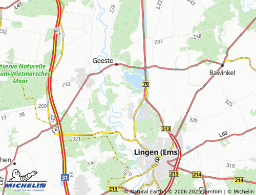 MICHELIN Biene map - ViaMichelin