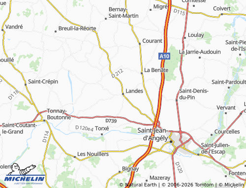 Mapa MICHELIN Landes - ViaMichelin