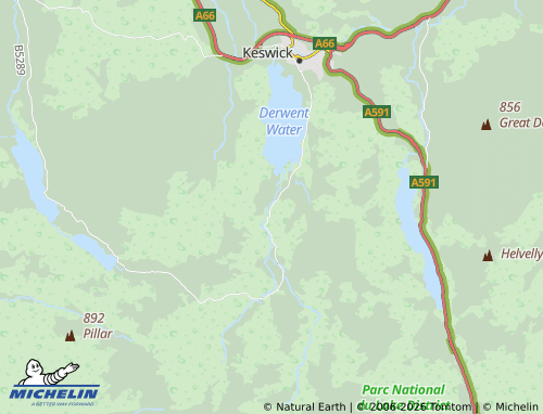 Carte MICHELIN Borrowdale - ViaMichelin