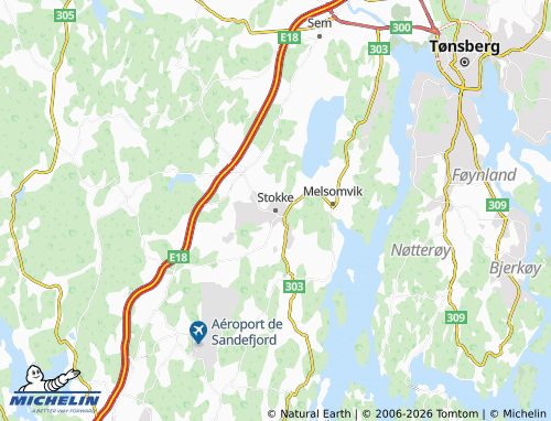 Mappa MICHELIN Stokke - ViaMichelin