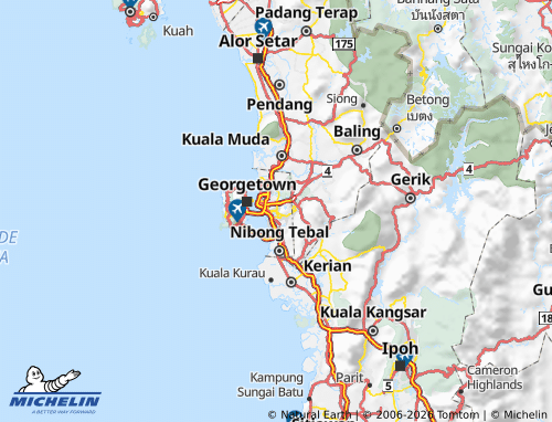 MICHELIN Daerah Tengah map - ViaMichelin