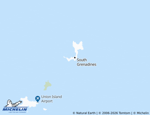 MICHELIN South Grenadines map - ViaMichelin