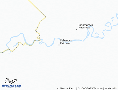 MICHELIN Kabanovo map - ViaMichelin