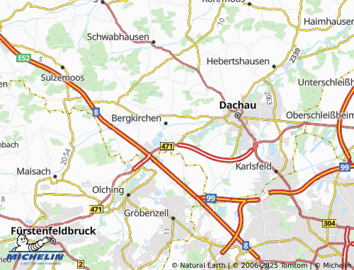 MICHELIN-Landkarte Feldgeding - ViaMichelin