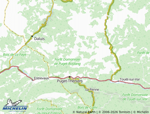 MICHELIN Auvare map - ViaMichelin