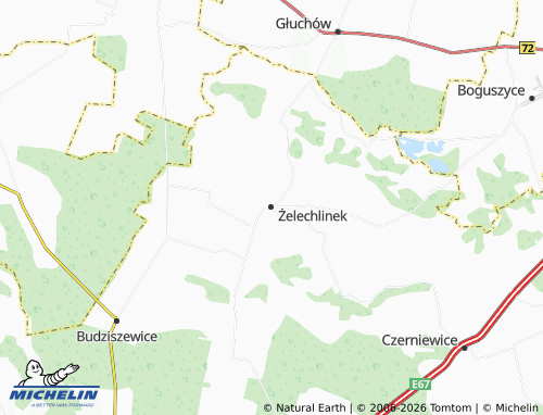 Carte MICHELIN Żelechlinek - ViaMichelin