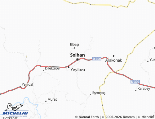 MICHELIN-Landkarte Solhan - ViaMichelin