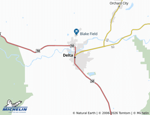 Mappa MICHELIN Delta - ViaMichelin